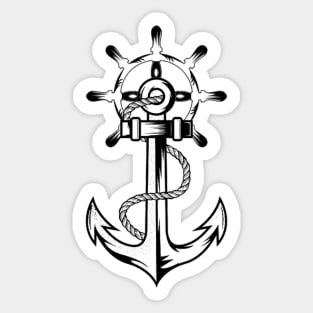 Anchor and Rudder Sticker